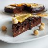 Chocolate cake with hazelnuts