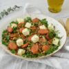 Salata cu linte și morcovi caramelizati